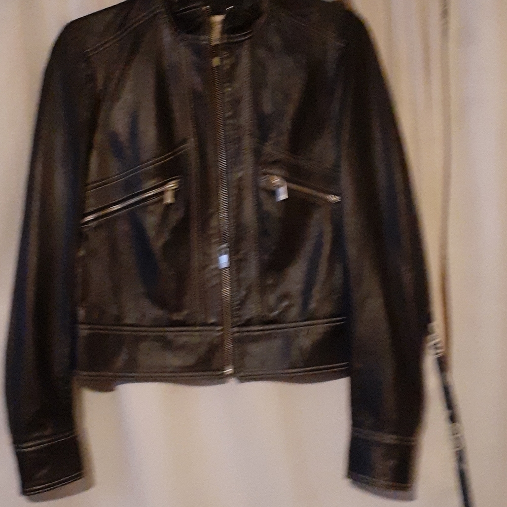 A beautiful black soft leather michael kors